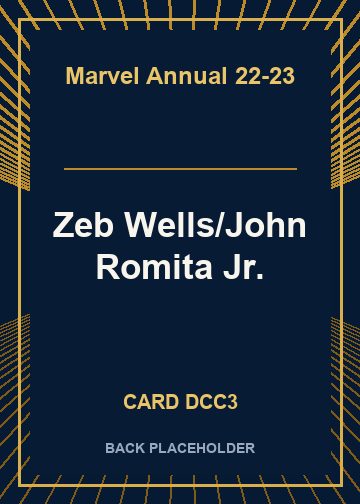 Zeb Wells/John Romita Jr. back card image
