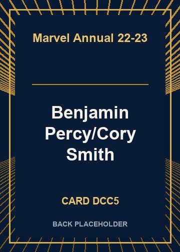 Benjamin Percy/Cory Smith back card image