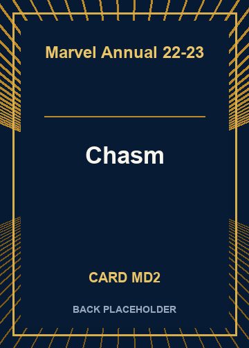 Chasm back card image