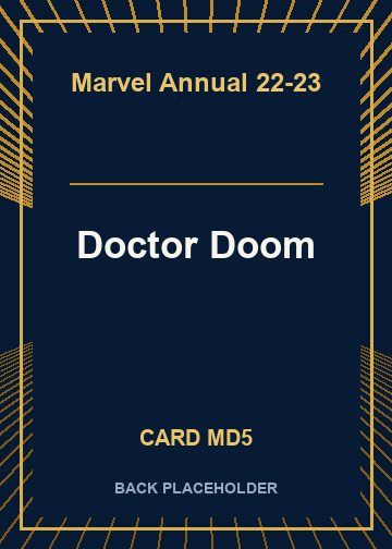 Doctor Doom back card image