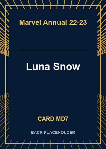 Luna Snow back card image
