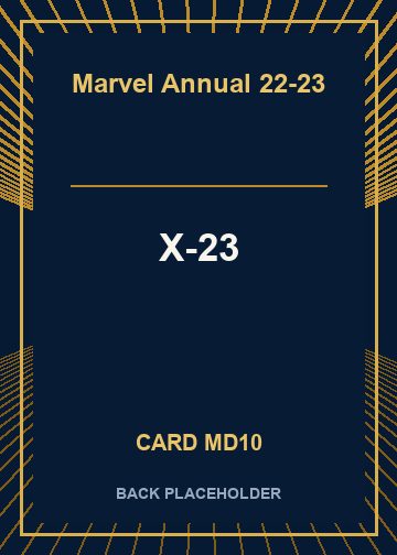 X-23 back card image