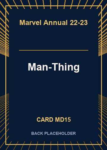 Man-Thing back card image