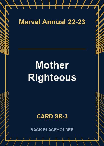 Mother Righteous back card image