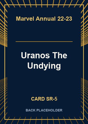 Uranos The Undying back card image