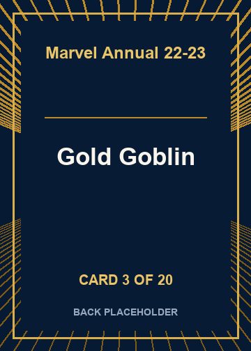 Gold Goblin back card image