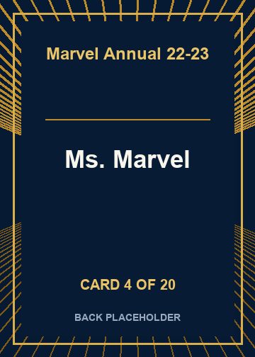 Ms. Marvel back card image
