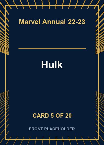 Hulk front card image