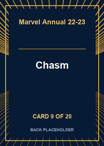 Chasm back card image