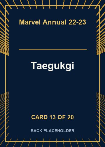 Taegukgi back card image