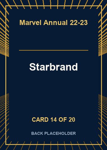 Starbrand back card image
