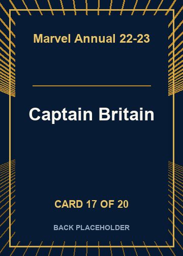 Captain Britain back card image