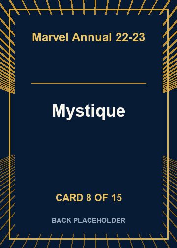 Mystique back card image