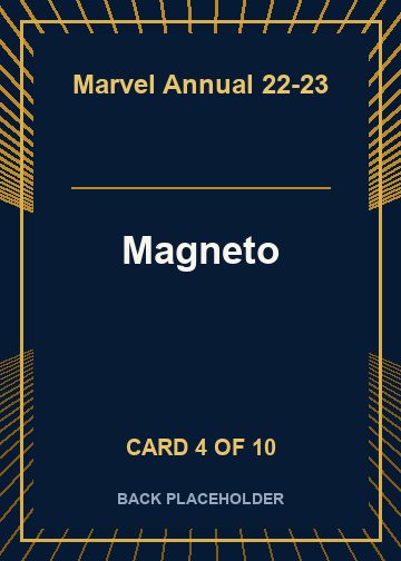 Magneto back card image