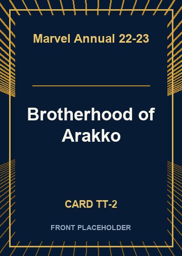 Brotherhood of Arakko card thumbnail