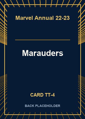 Marauders back card image