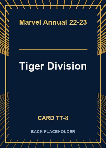 Tiger Division back card image