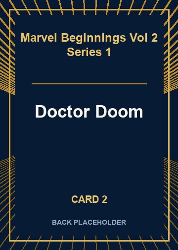 Doctor Doom back card image