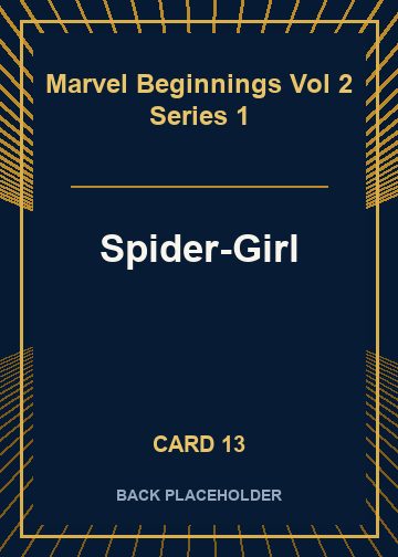 Spider-Girl back card image