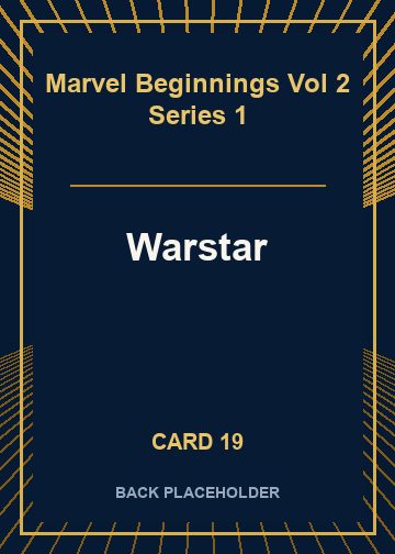 Warstar back card image