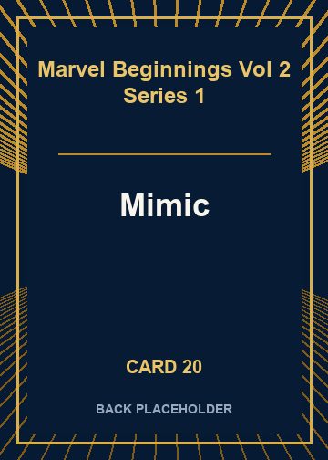 Mimic back card image