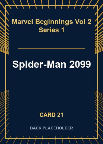 Spider-Man 2099 back card image