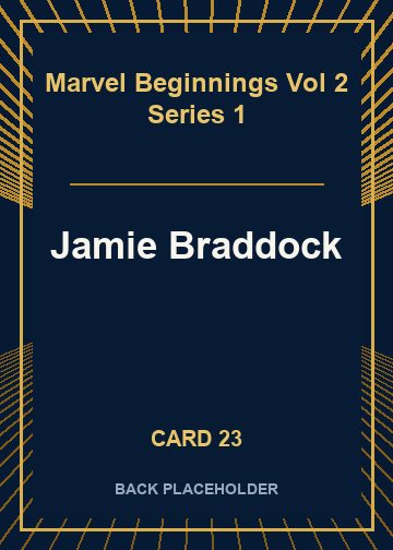 Jamie Braddock back card image