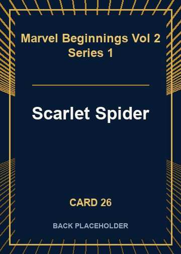 Scarlet Spider back card image
