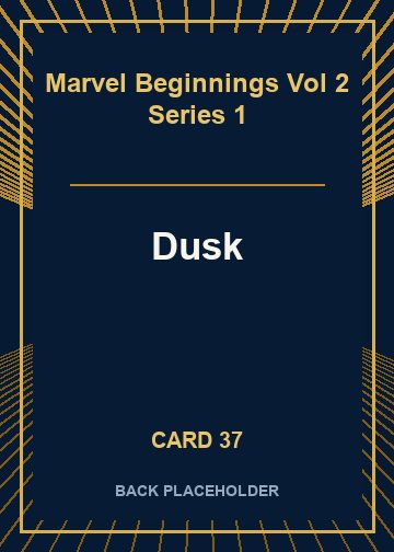 Dusk back card image