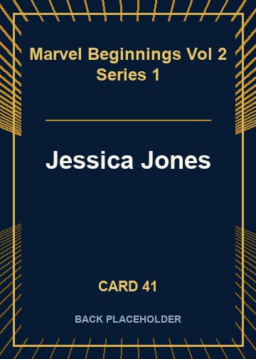 Jessica Jones back card image