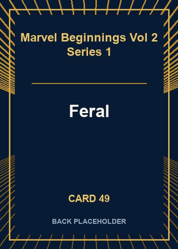 Feral back card image
