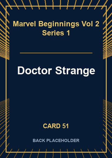 Doctor Strange back card image