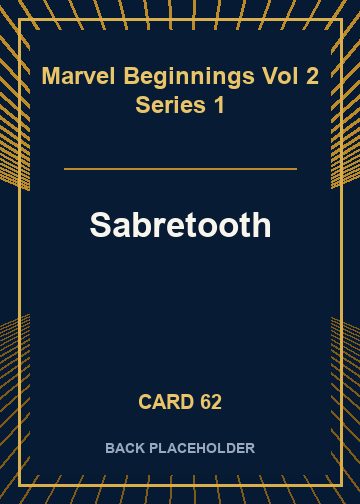 Sabretooth back card image