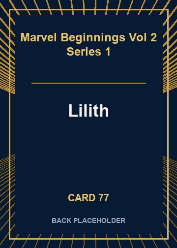Lilith back card image