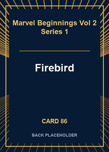 Firebird back card image