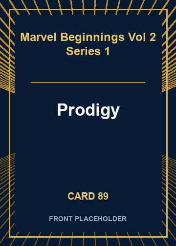 Prodigy front card image