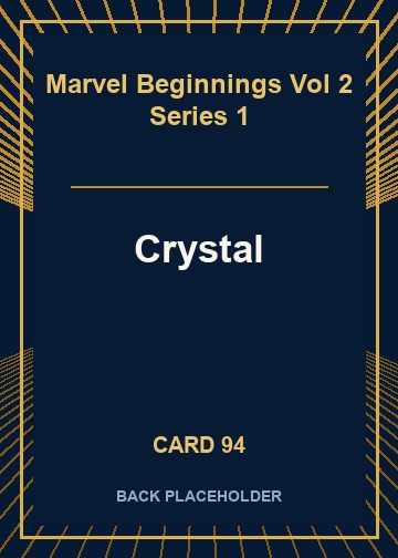 Crystal back card image