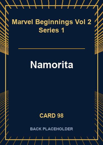 Namorita back card image