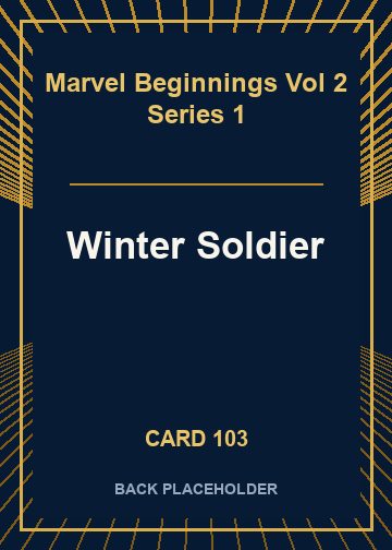 Winter Soldier back card image