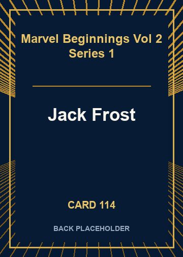 Jack Frost back card image