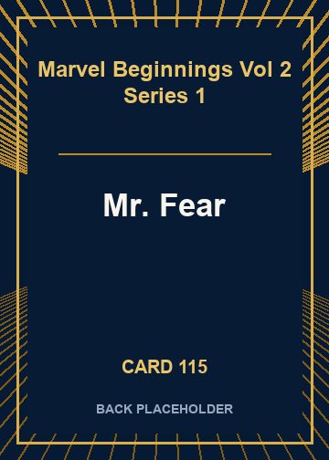Mr. Fear back card image