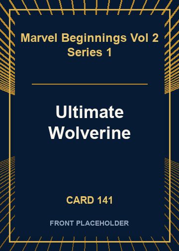 Ultimate Wolverine card thumbnail