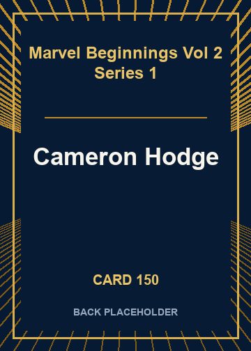 Cameron Hodge back card image