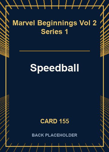 Speedball back card image