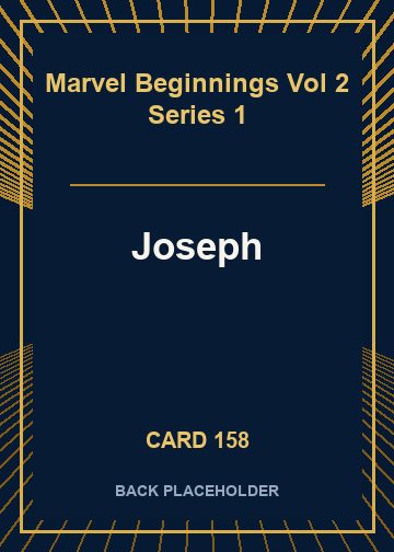 Joseph back card image
