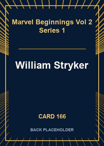 William Stryker back card image