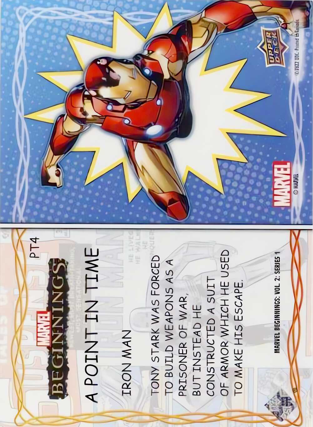 Iron Man back card image