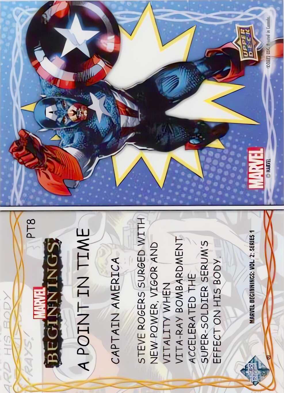 Captain America back card image