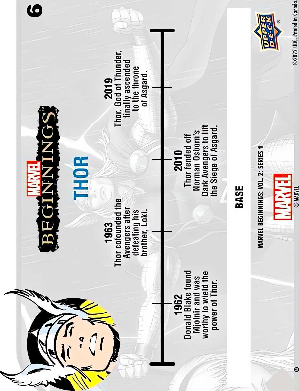 Thor back card image
