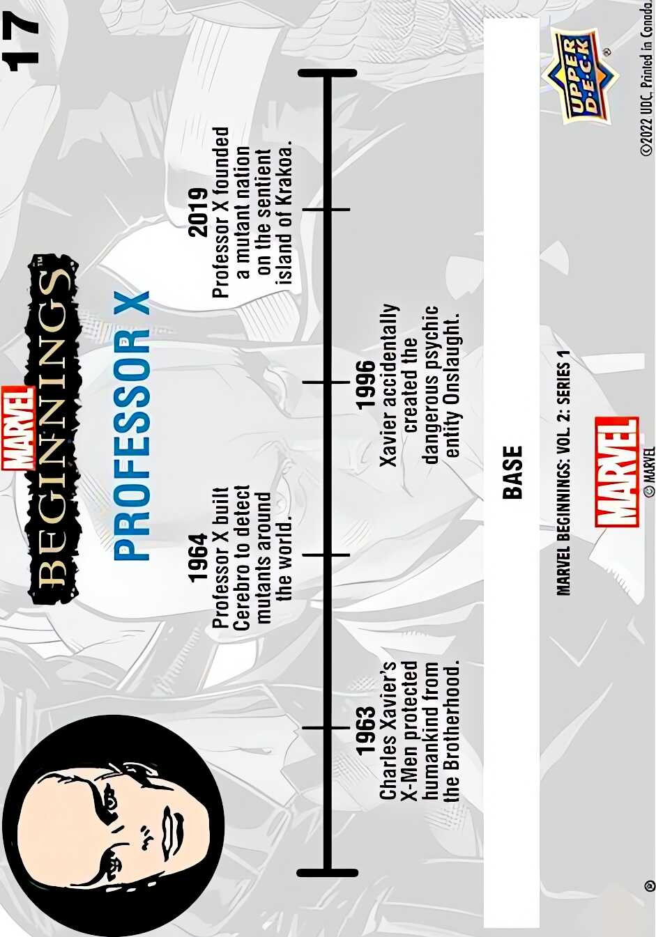 Professor X back artwork